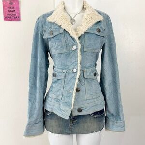 vintage corduroy sherpa jacket